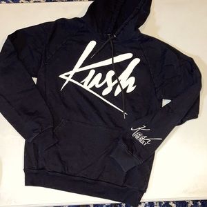 Kush friendly black hoodie